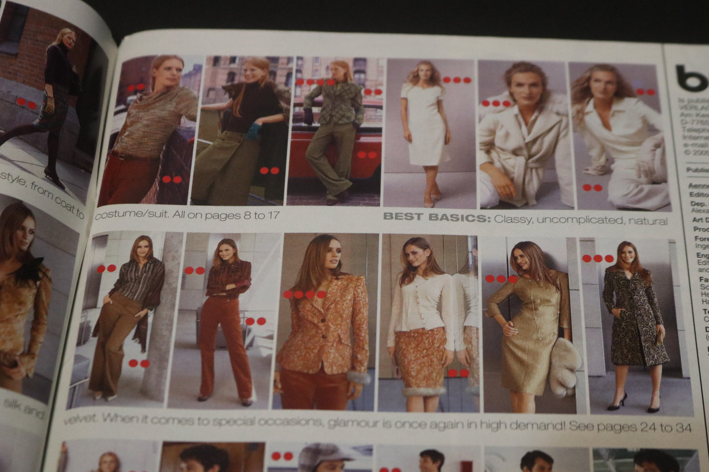 October 2005 Burda A World of Fashion Sewing Magazine