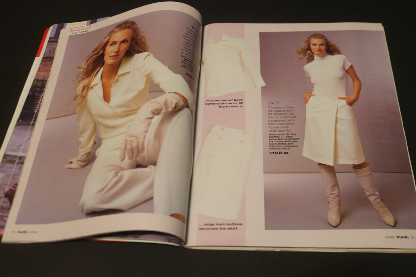 October 2005 Burda A World of Fashion Sewing Magazine