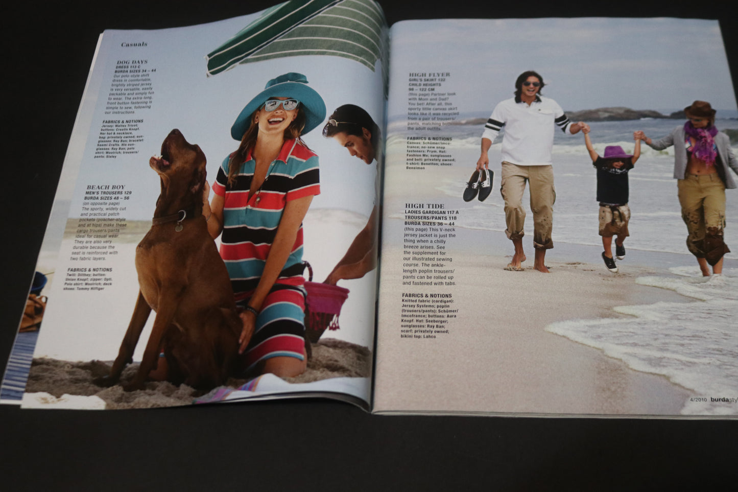 April 2010 Burda Style Sewing Magazine with Pattern Insert