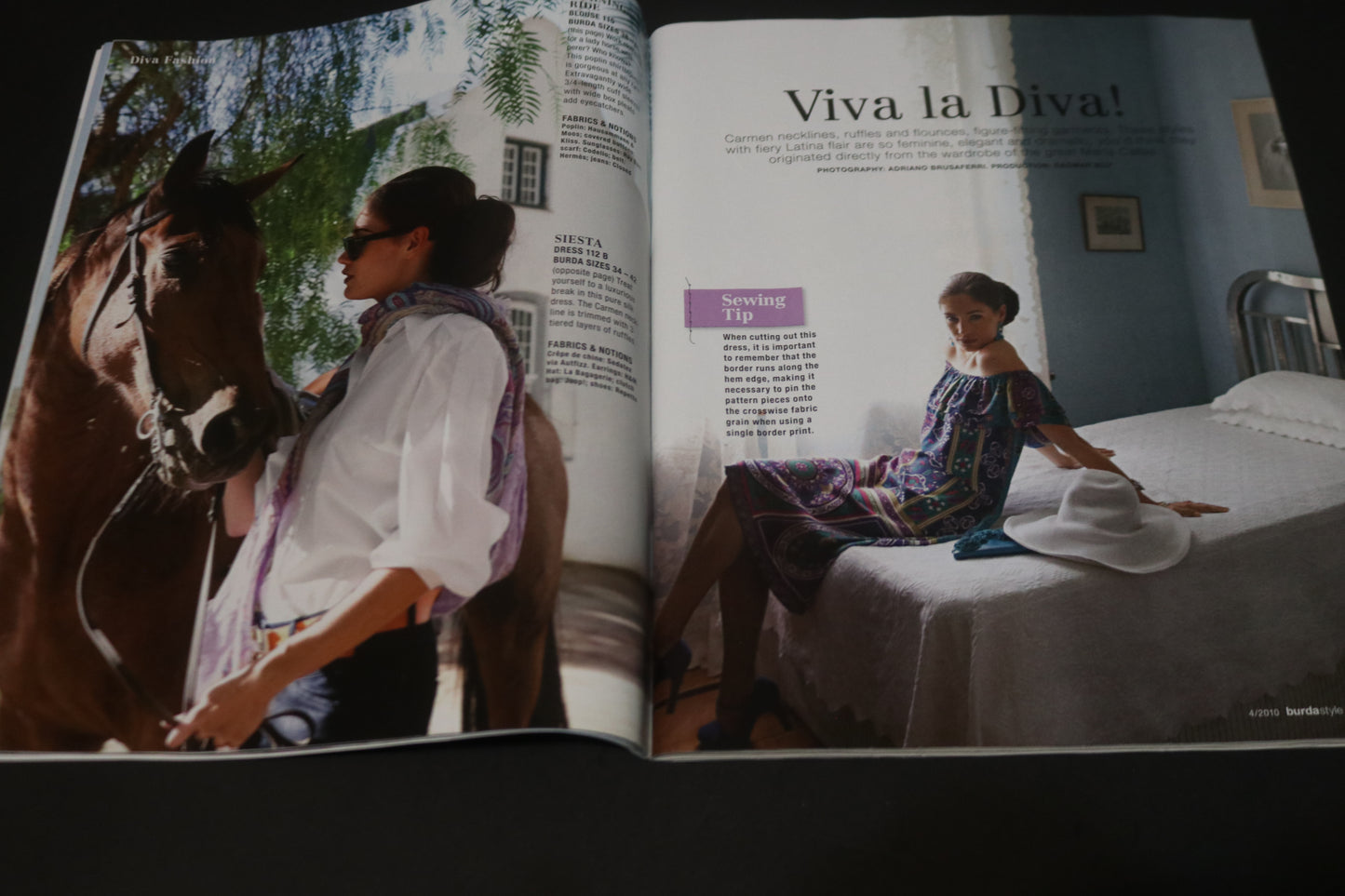 April 2010 Burda Style Sewing Magazine with Pattern Insert
