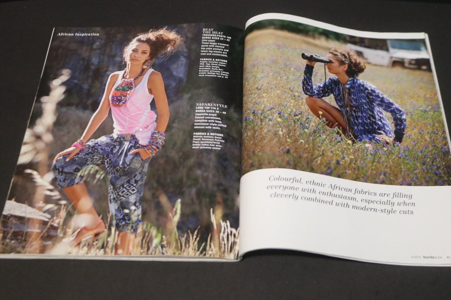 April 2010 Burda Style Sewing Magazine with Pattern Insert