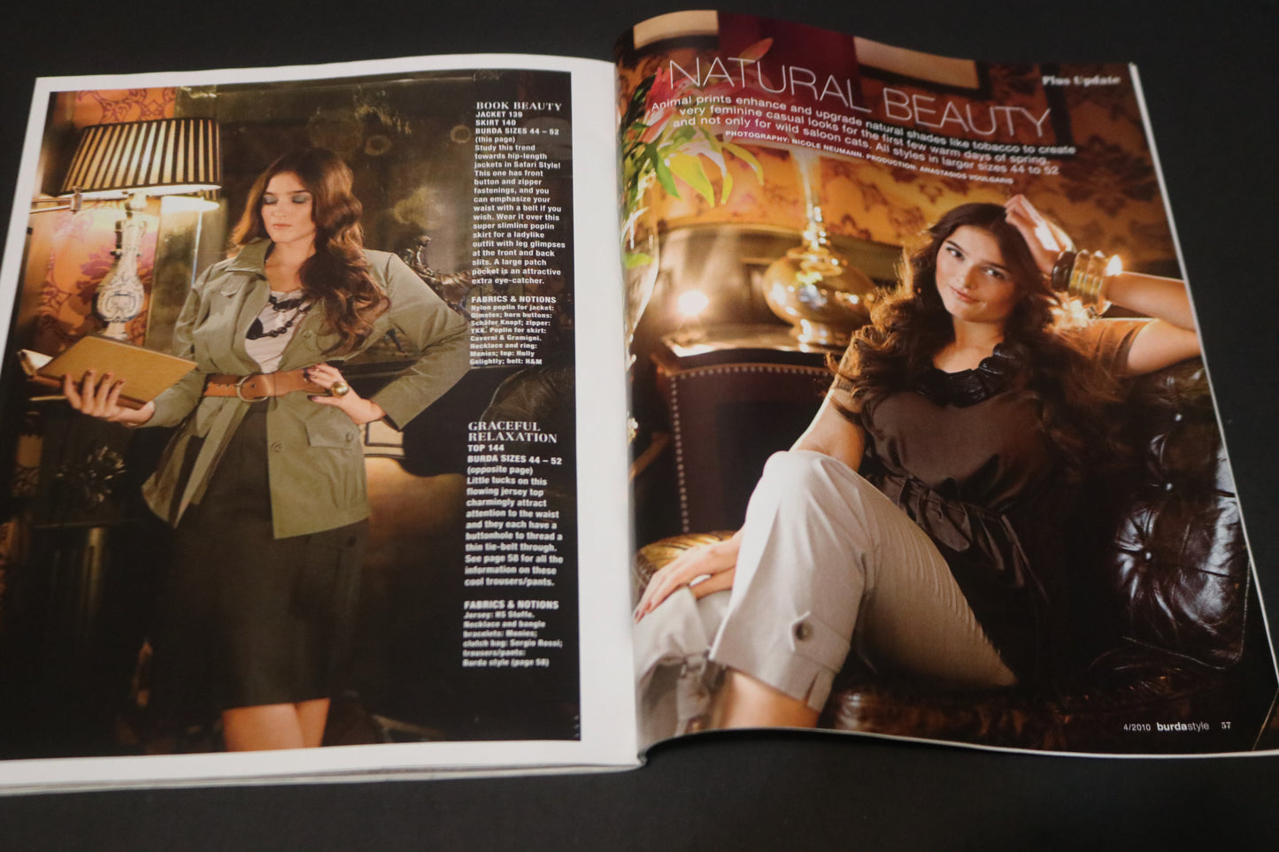 April 2010 Burda Style Sewing Magazine with Pattern Insert