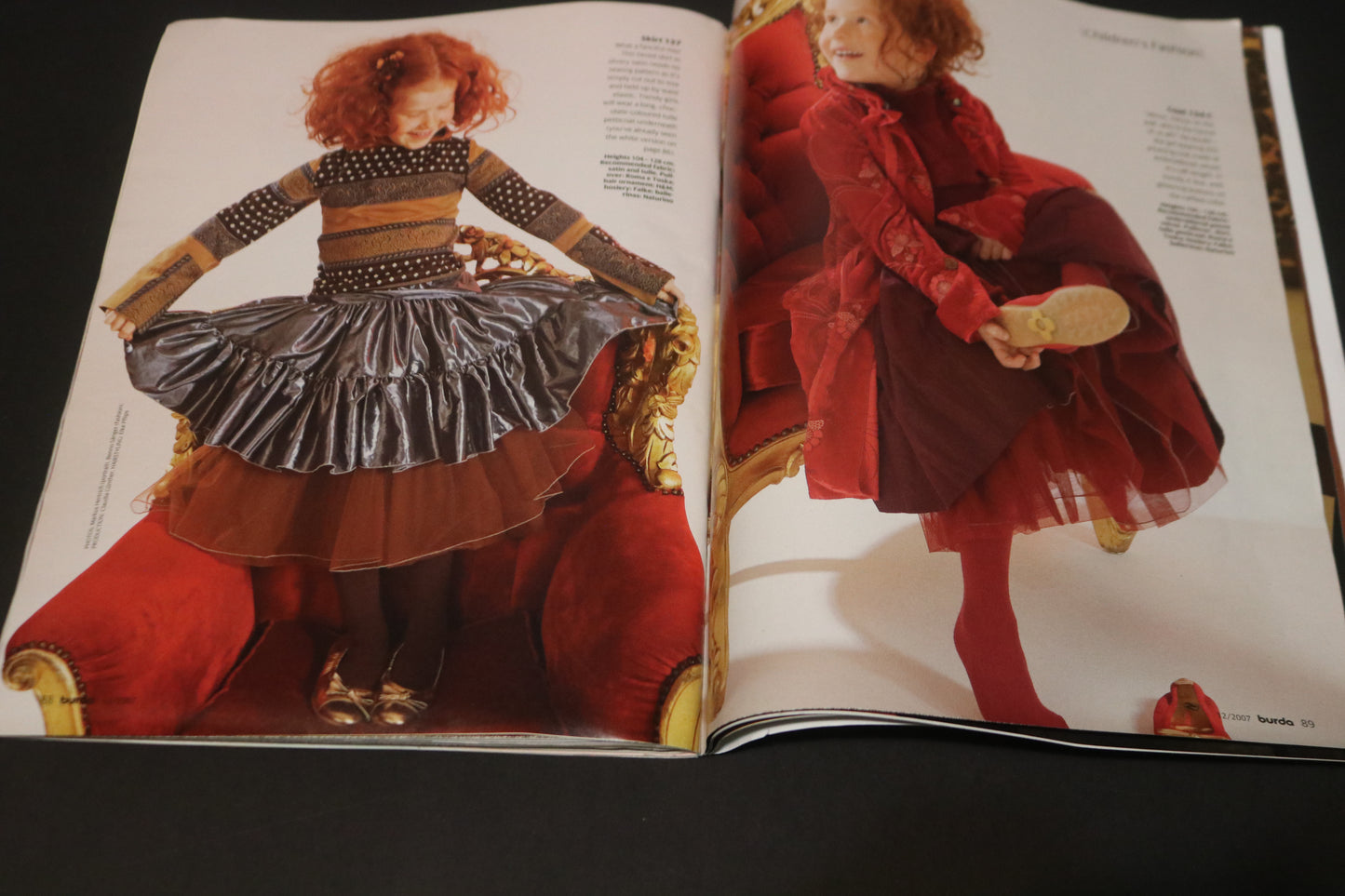 ENGLISH December 2007 Burda A World of Fashion Sewing Magazine with Pattern Insert