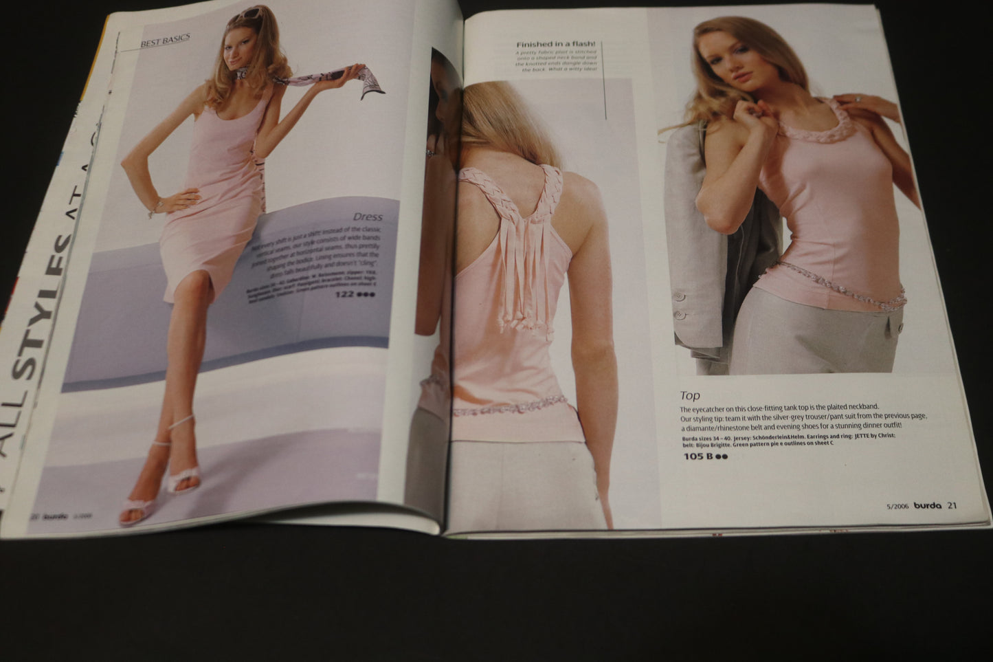 May 2006 Burda A World of Fashion Sewing Magazine