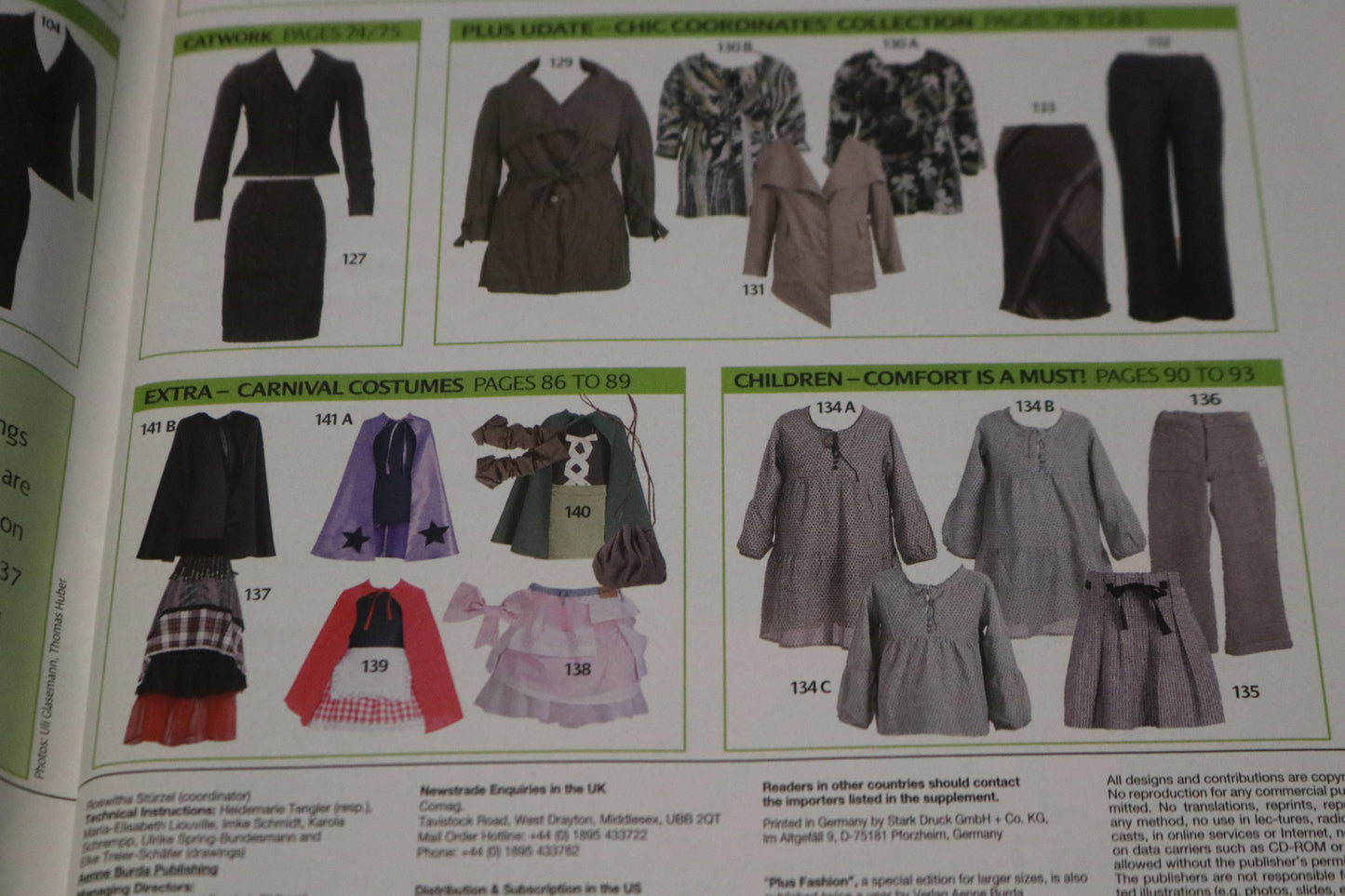 January  2008 Burda A World of Fashion Sewing Magazine