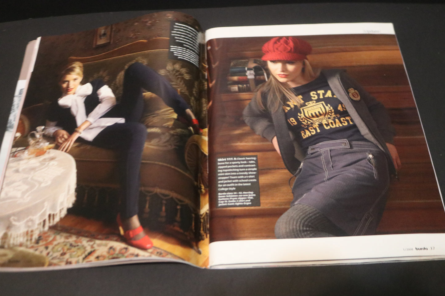 January  2008 Burda A World of Fashion Sewing Magazine