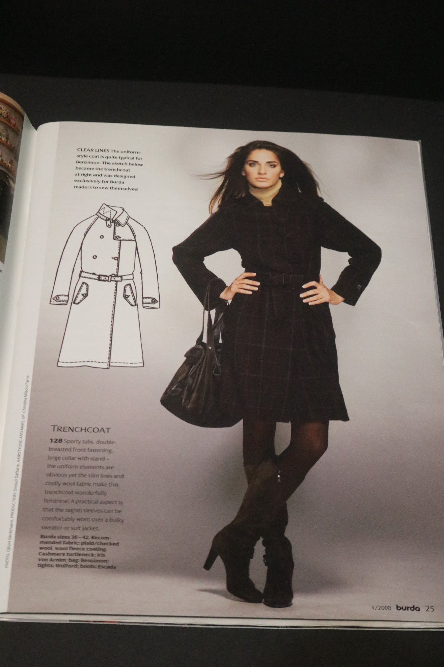 January  2008 Burda A World of Fashion Sewing Magazine