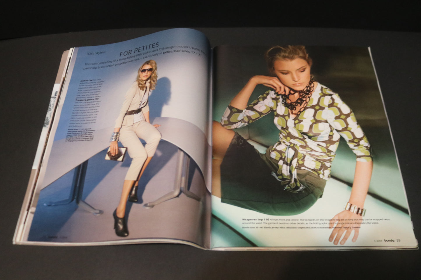 January  2008 Burda A World of Fashion Sewing Magazine
