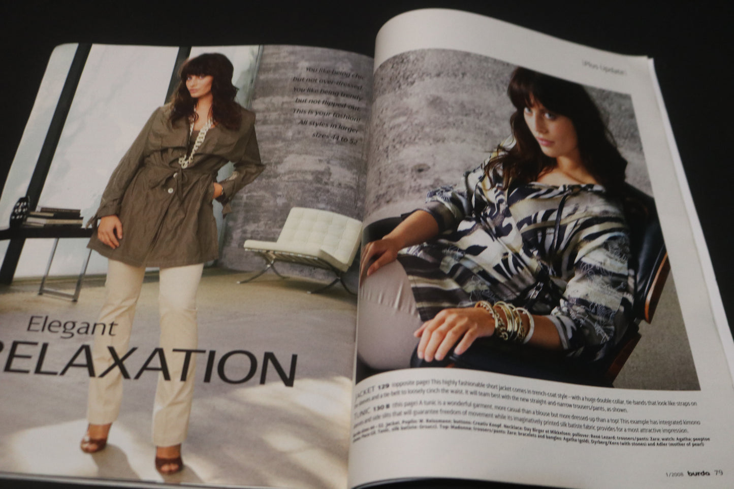 January  2008 Burda A World of Fashion Sewing Magazine