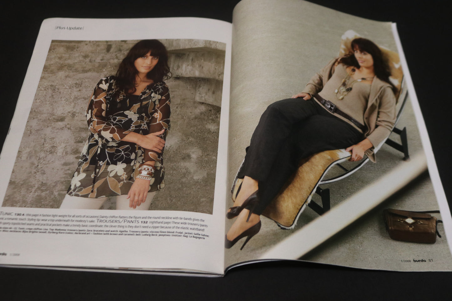 January  2008 Burda A World of Fashion Sewing Magazine