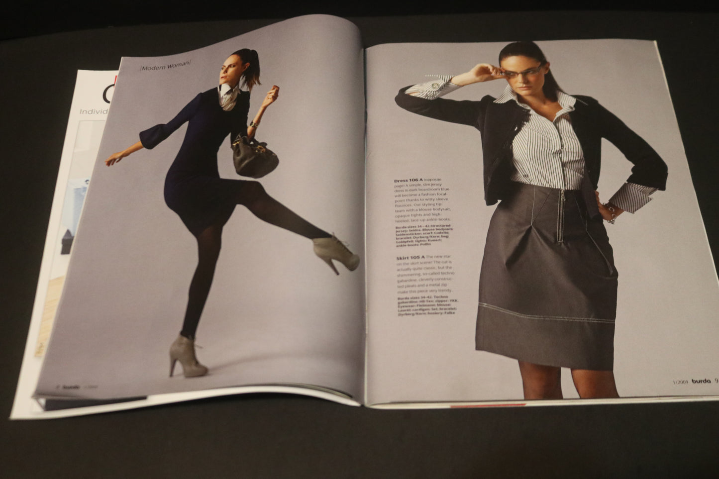 January 2009 Burda A World of Fashion Sewing Magazine - Winter sewing patterns!
