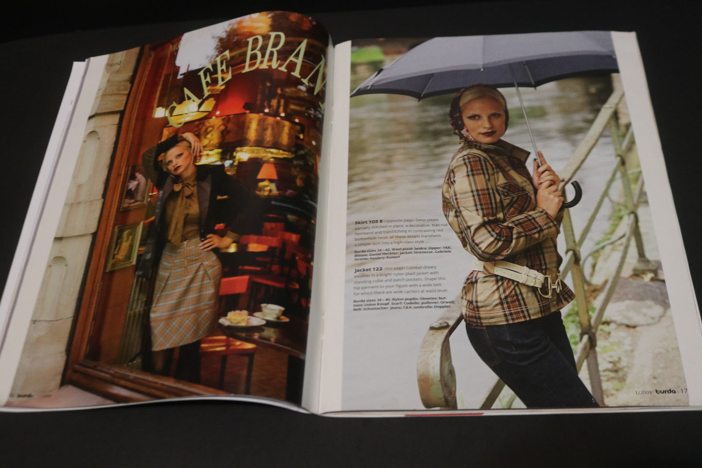 January 2009 Burda A World of Fashion Sewing Magazine - Winter sewing patterns!