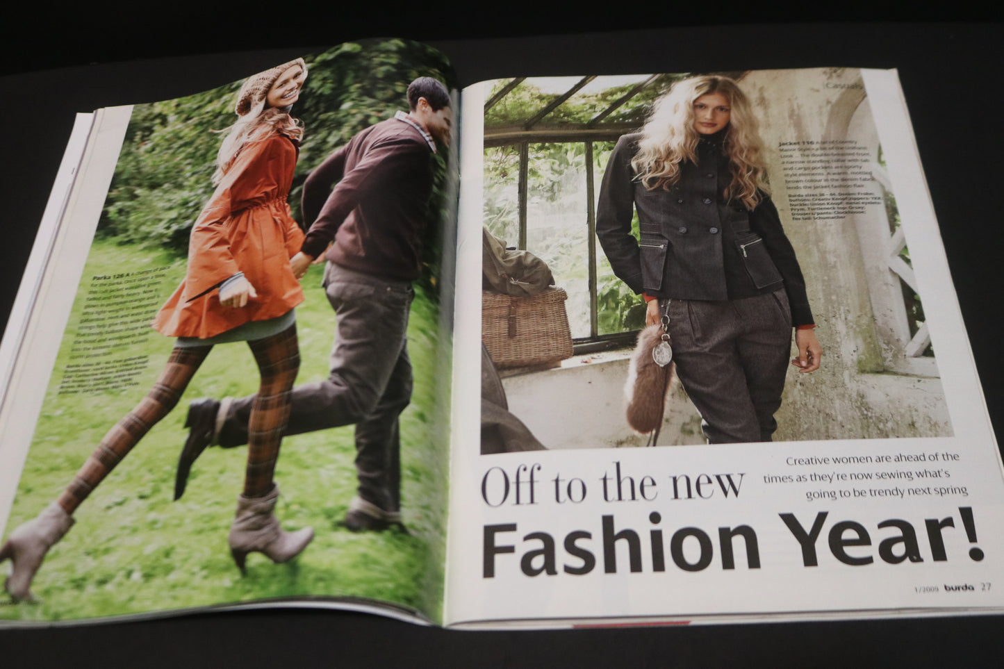 January 2009 Burda A World of Fashion Sewing Magazine - Winter sewing patterns!