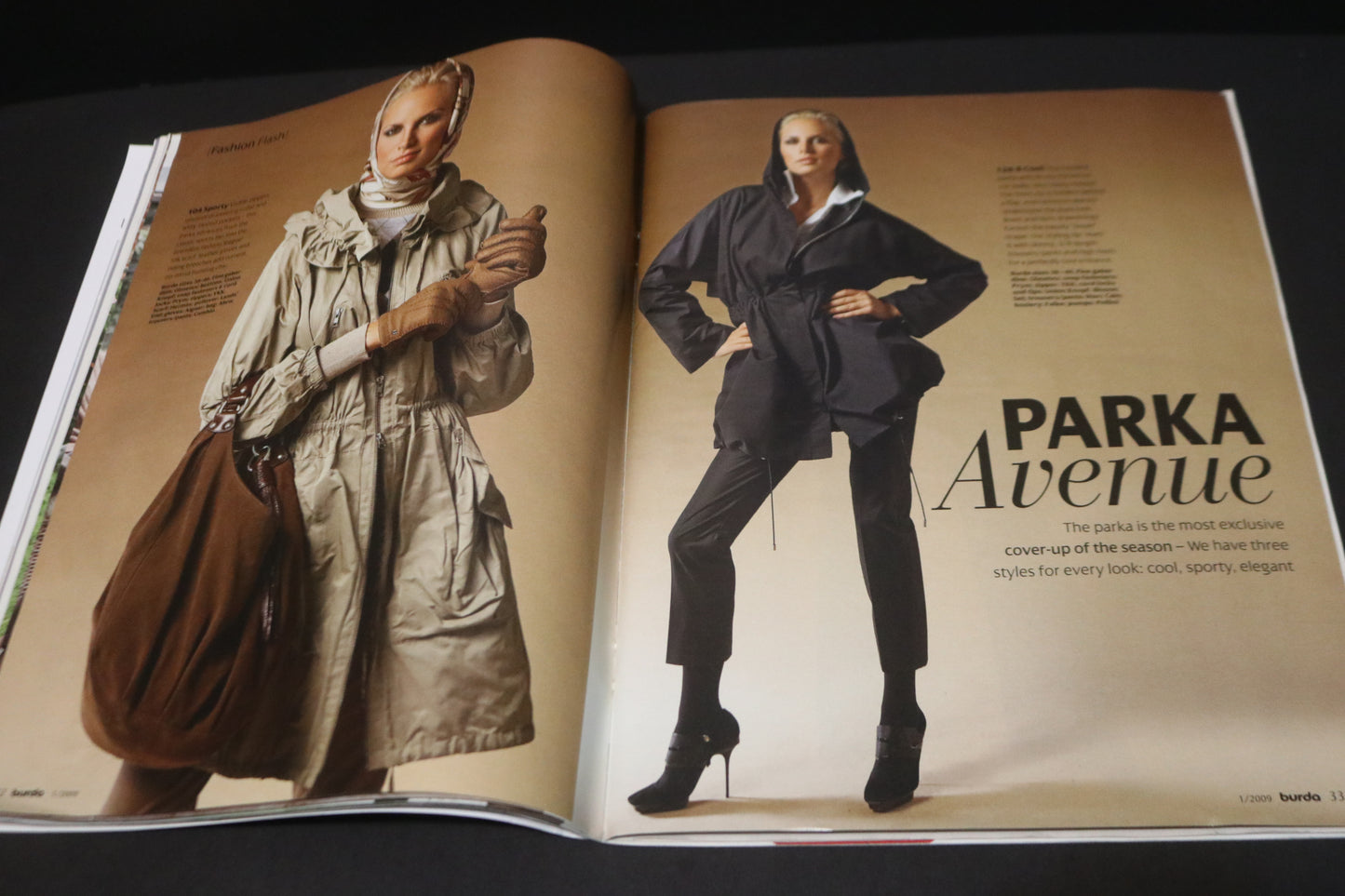January 2009 Burda A World of Fashion Sewing Magazine - Winter sewing patterns!