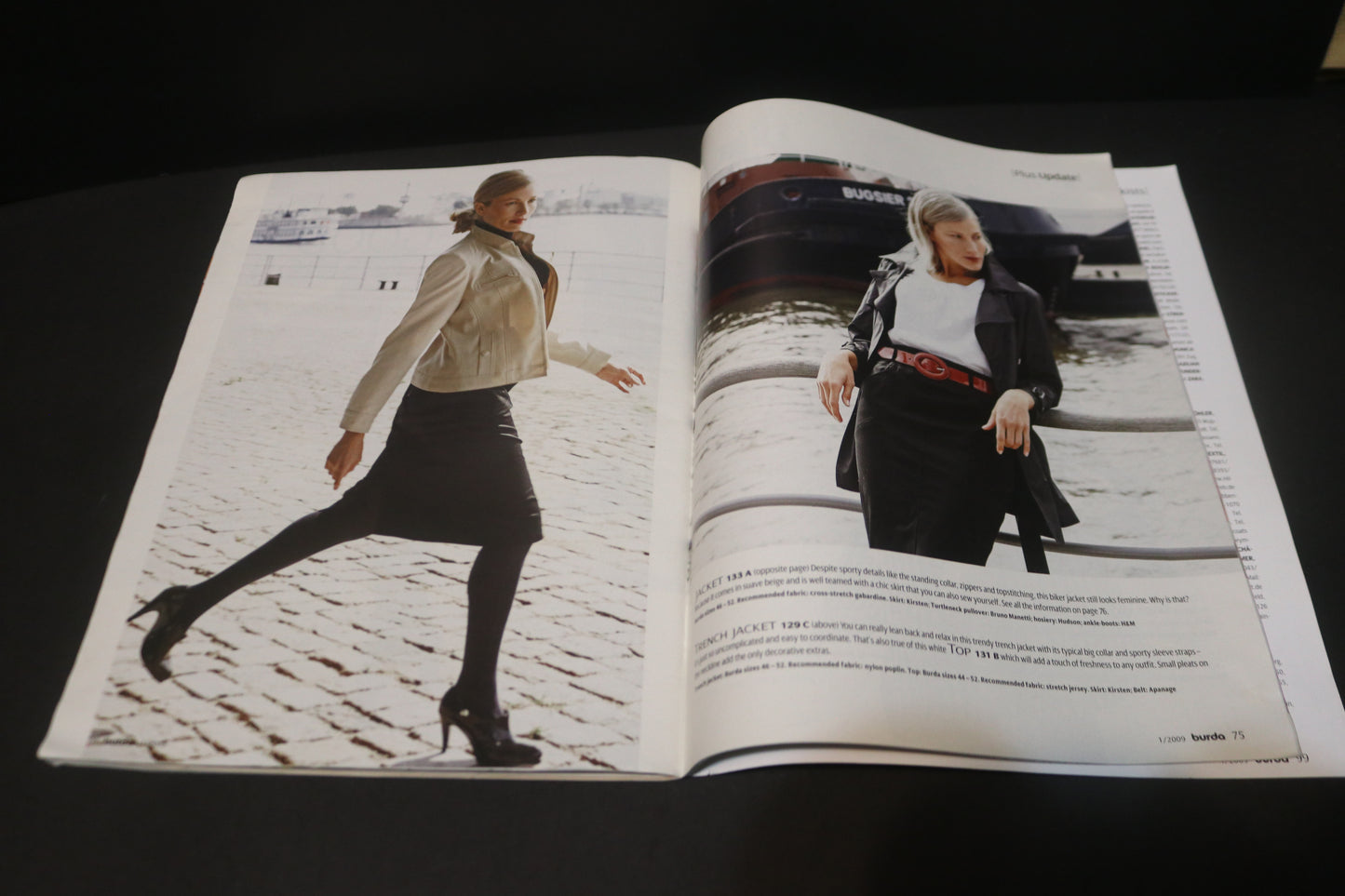 January 2009 Burda A World of Fashion Sewing Magazine - Winter sewing patterns!