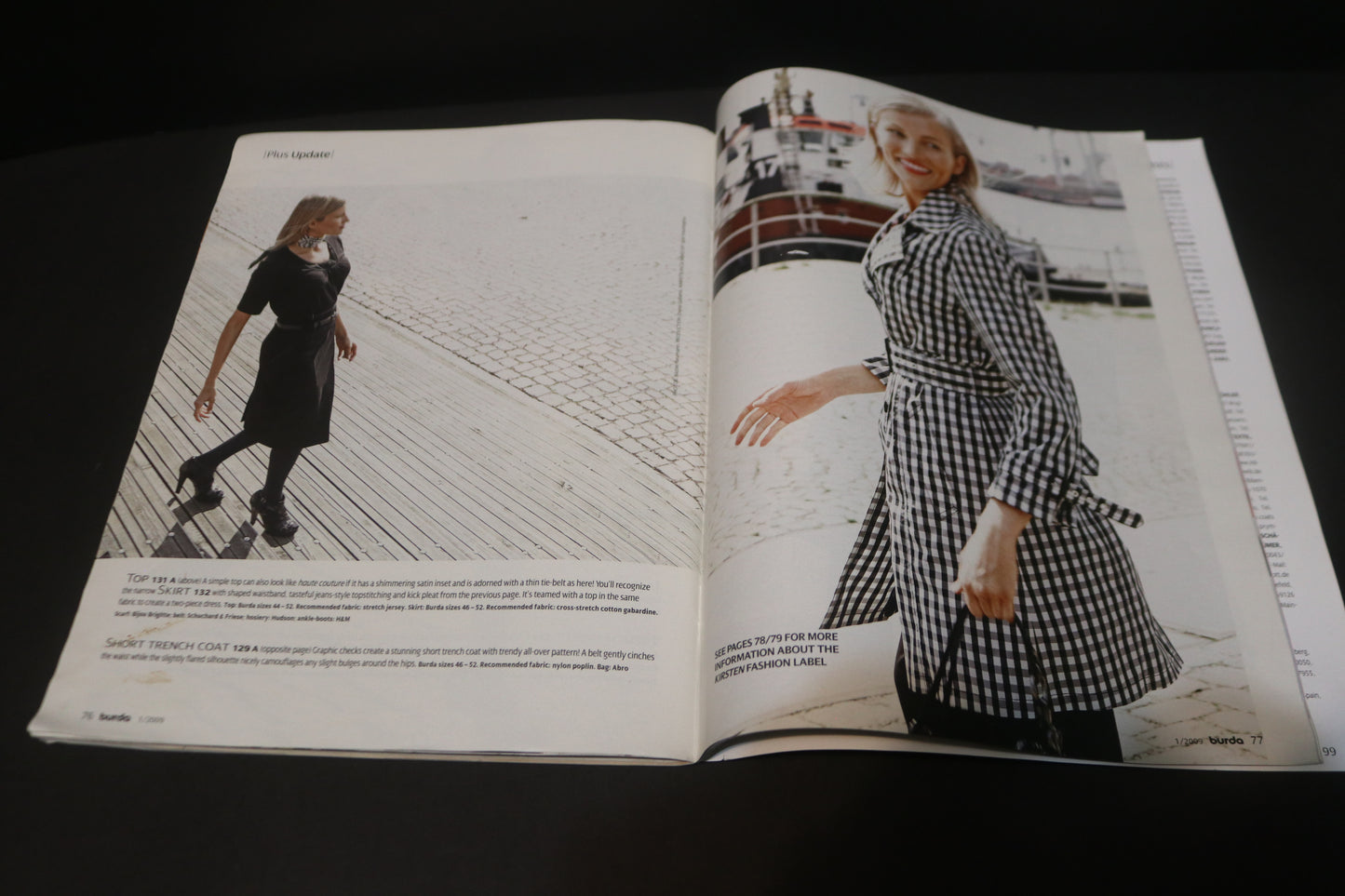 January 2009 Burda A World of Fashion Sewing Magazine - Winter sewing patterns!