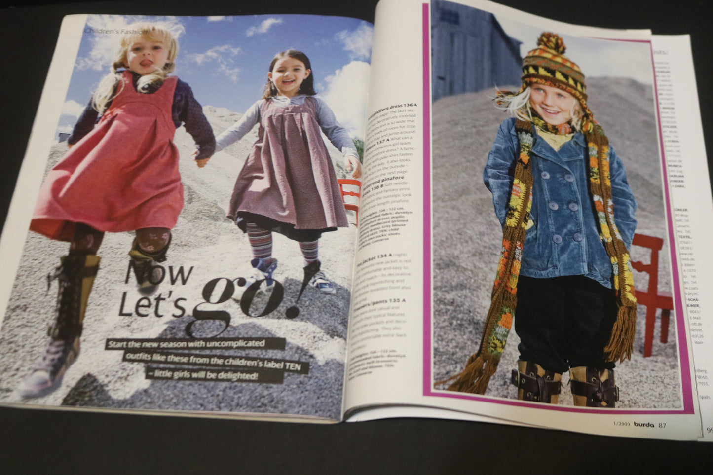 January 2009 Burda A World of Fashion Sewing Magazine - Winter sewing patterns!