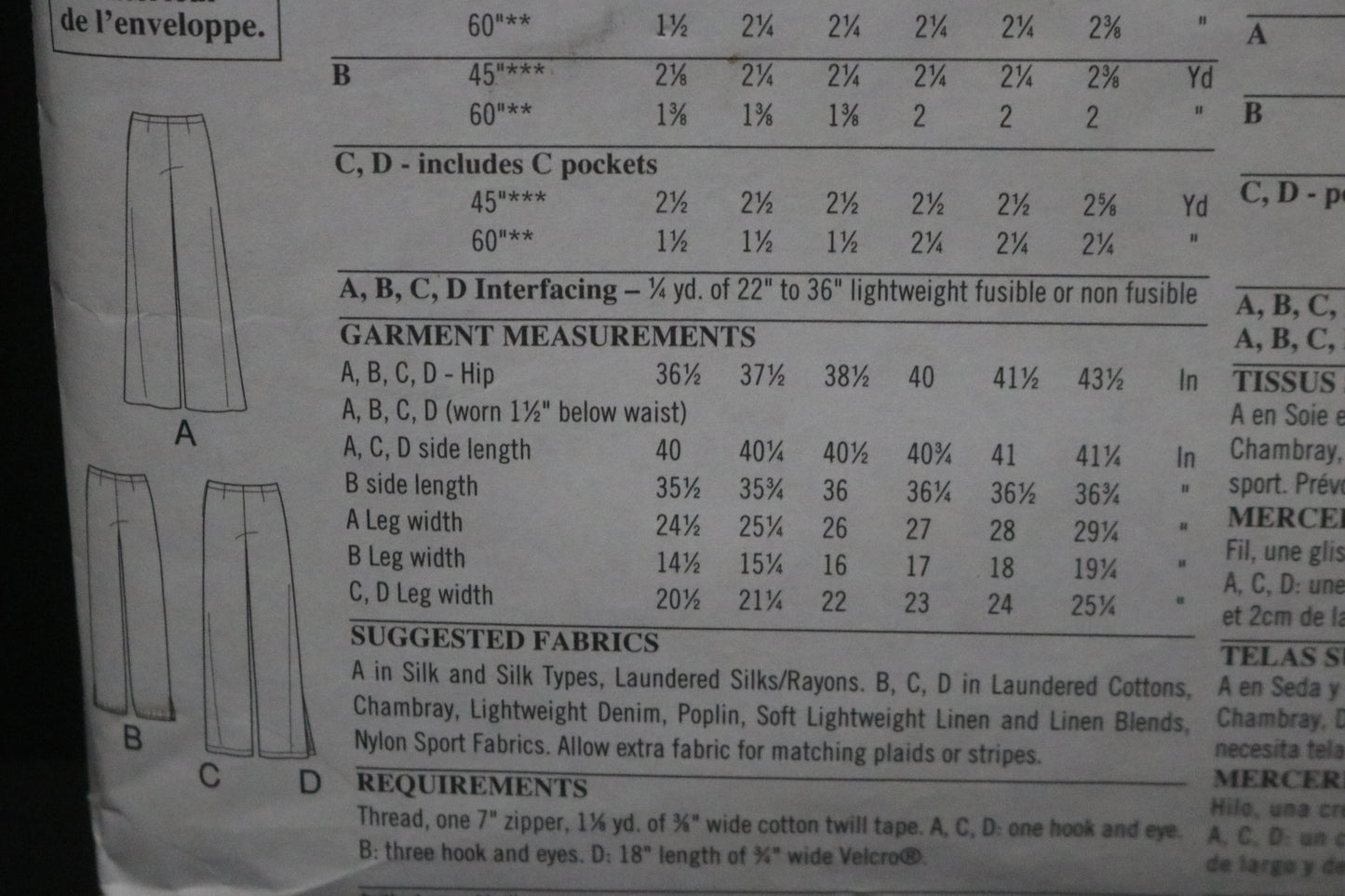 New Look 6085 Misses Pants Sewing Pattern - UNCUT - Size 6 - 16