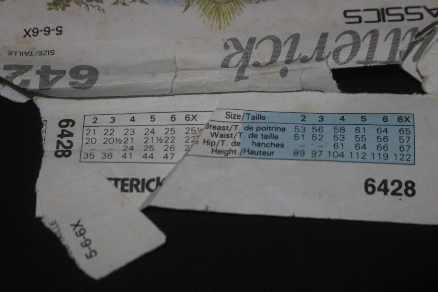 Butterick 6428 Children's Girls Dress with and without Drape, View B with Sheer Drape  Sewing Pattern  - UNCUT - Sizes 5 6 6X