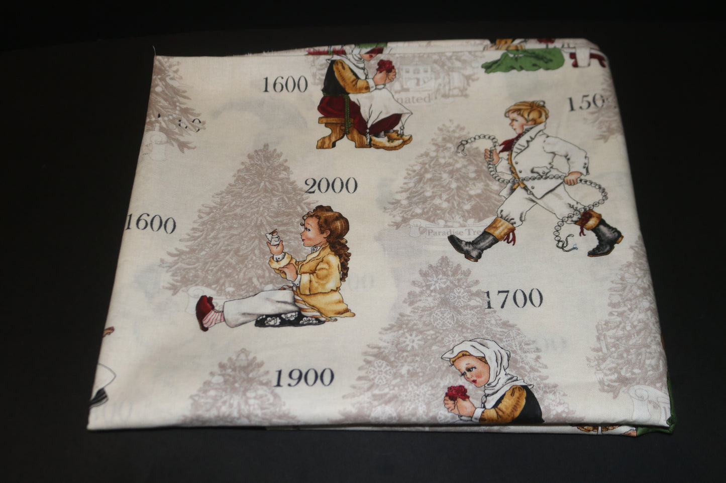 2+ Yards "Tidings of Great Joy" Christmas through the ages Quilting Treasures Fabric Piece 88" x 44" by J wecker Frisch
