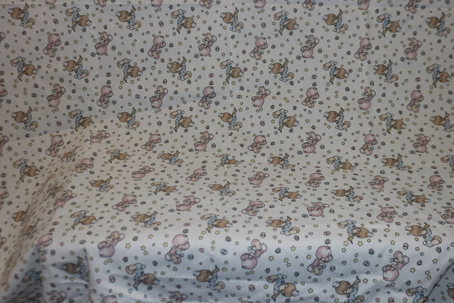 3 Yards VTG Precious moments Baby Fabric  108" x 45"