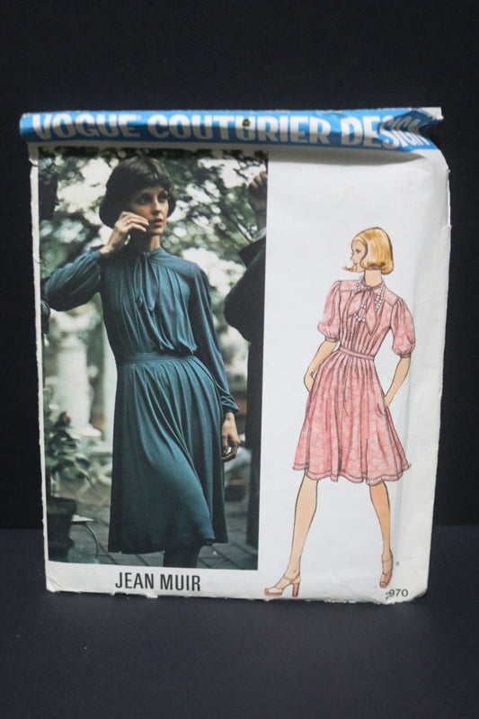 Vogue 2970 Jean Muir Misses Dress Sewing - UNCUT -  Size 12