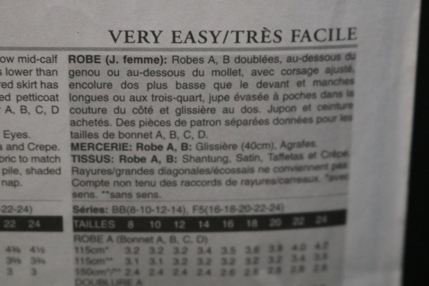 Vogue 8615 Misses Dress Sewing Pattern - UNCUT - Size 16 18 20 22 24