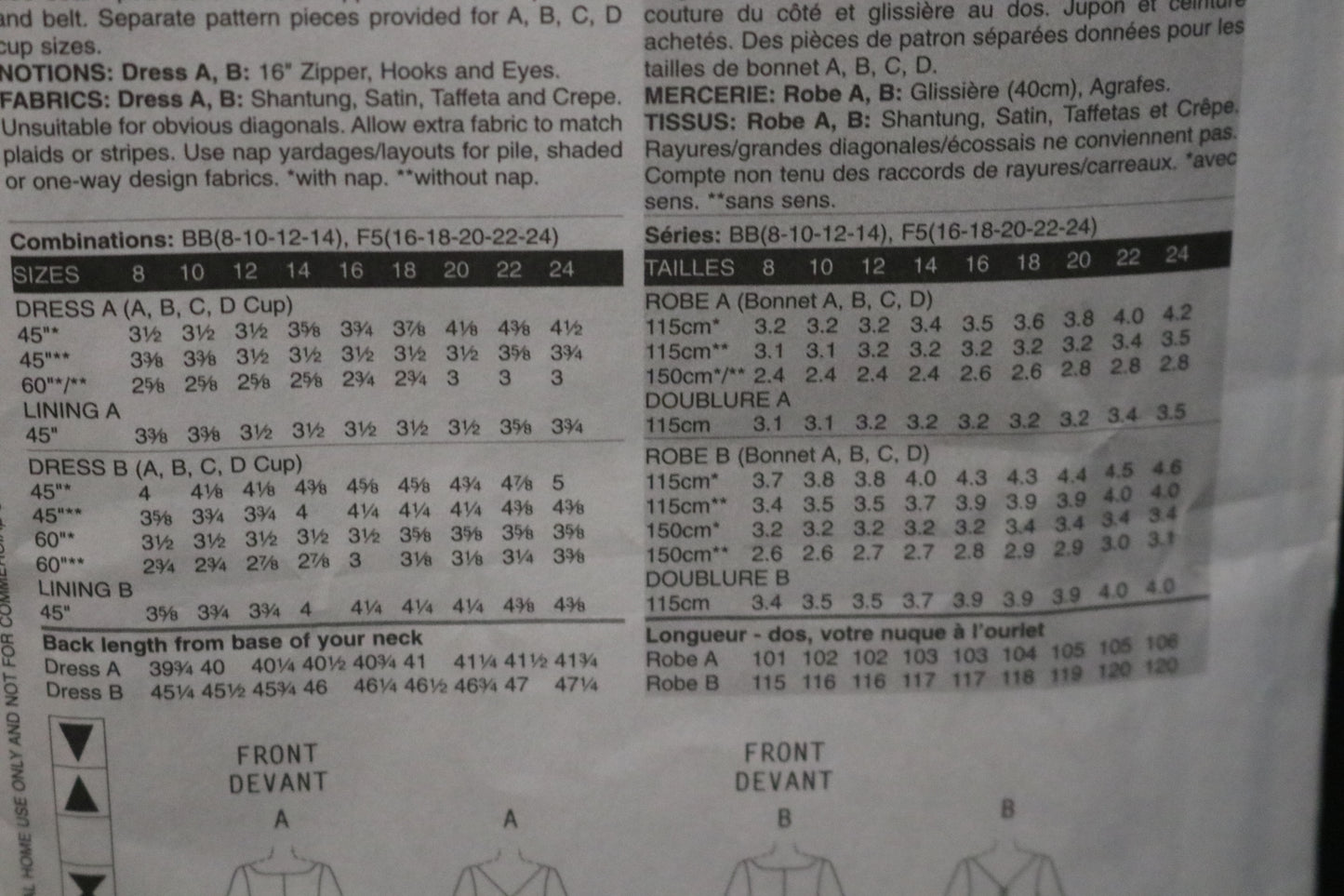 Vogue 8615 Misses Dress Sewing Pattern - UNCUT - Size 16 18 20 22 24