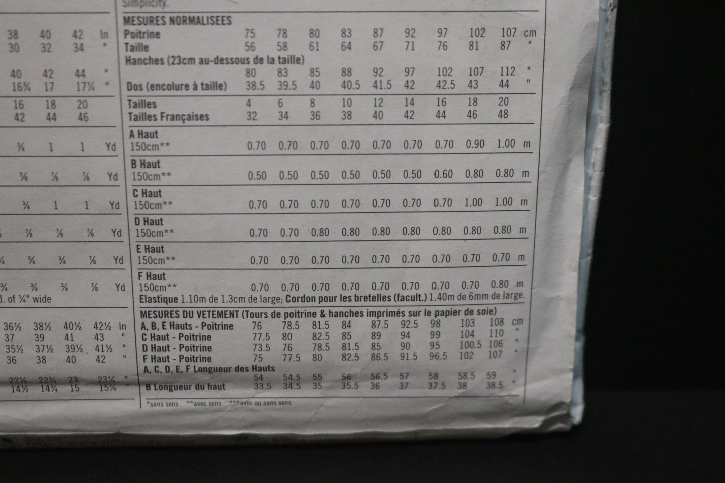 Simplicity 8747  Misses Knit Tops Sewing Pattern - UNCUT - Size 10 12 14