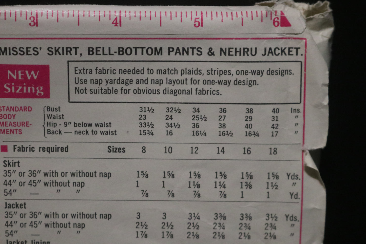 Simplicity 7954 Misses Skirt Bell - Bottom Pants and Nehru Jacket Sewing Pattern - UNCUT - Size 12