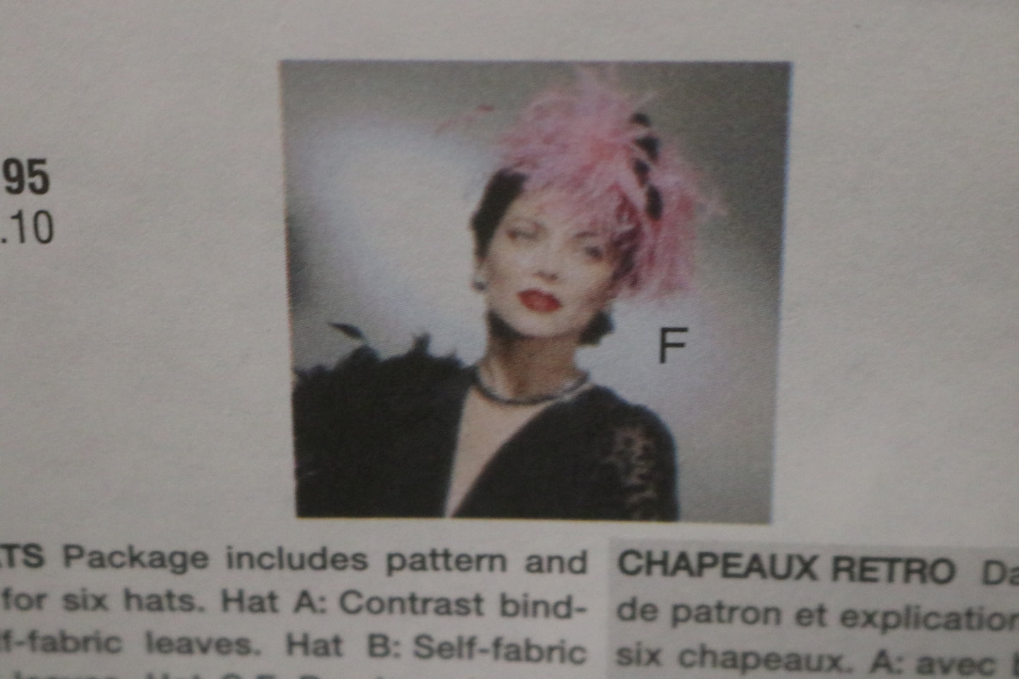 Vogue 7325 Misses Vintage Hats Sewing Pattern - UNCUT