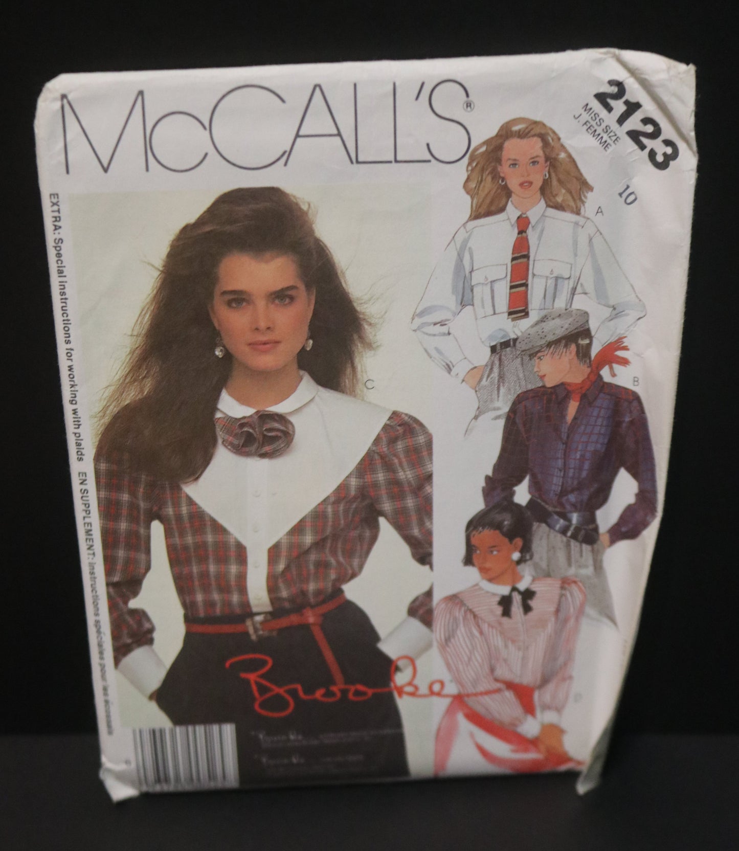 McCalls 2123 Misses Shirt Sewing Pattern UNCUT - Size 10