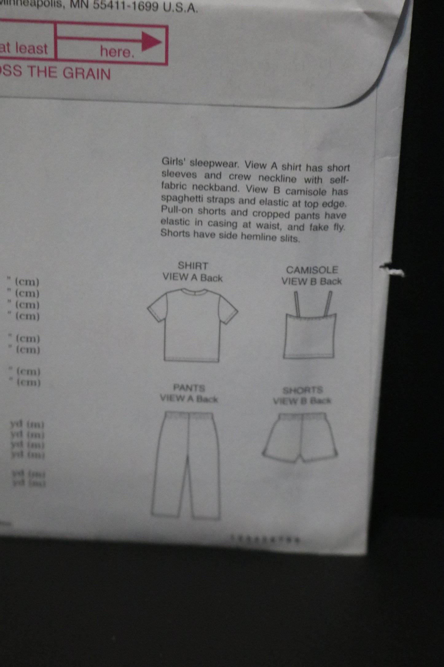 Kwik Sew 3477 Girls Sleepwear Sewing Pattern - UNCUT - Size XS S M L XL