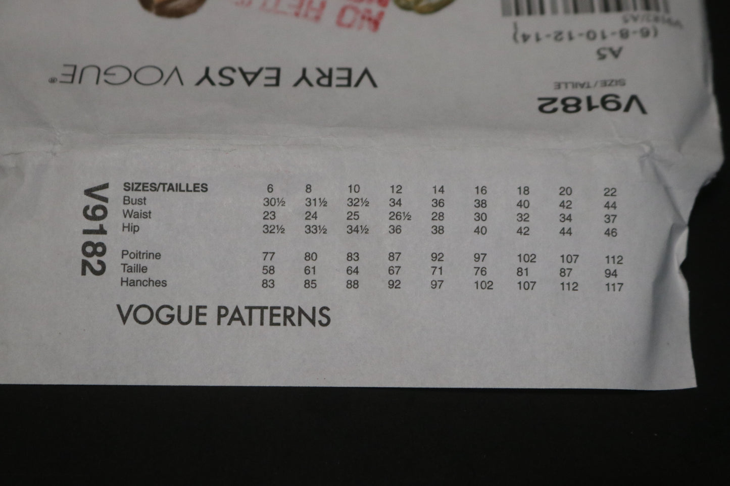 Vogue 9182 Misses Dress Sewing Pattern - UNCUT - Size 6 8 10 12 14