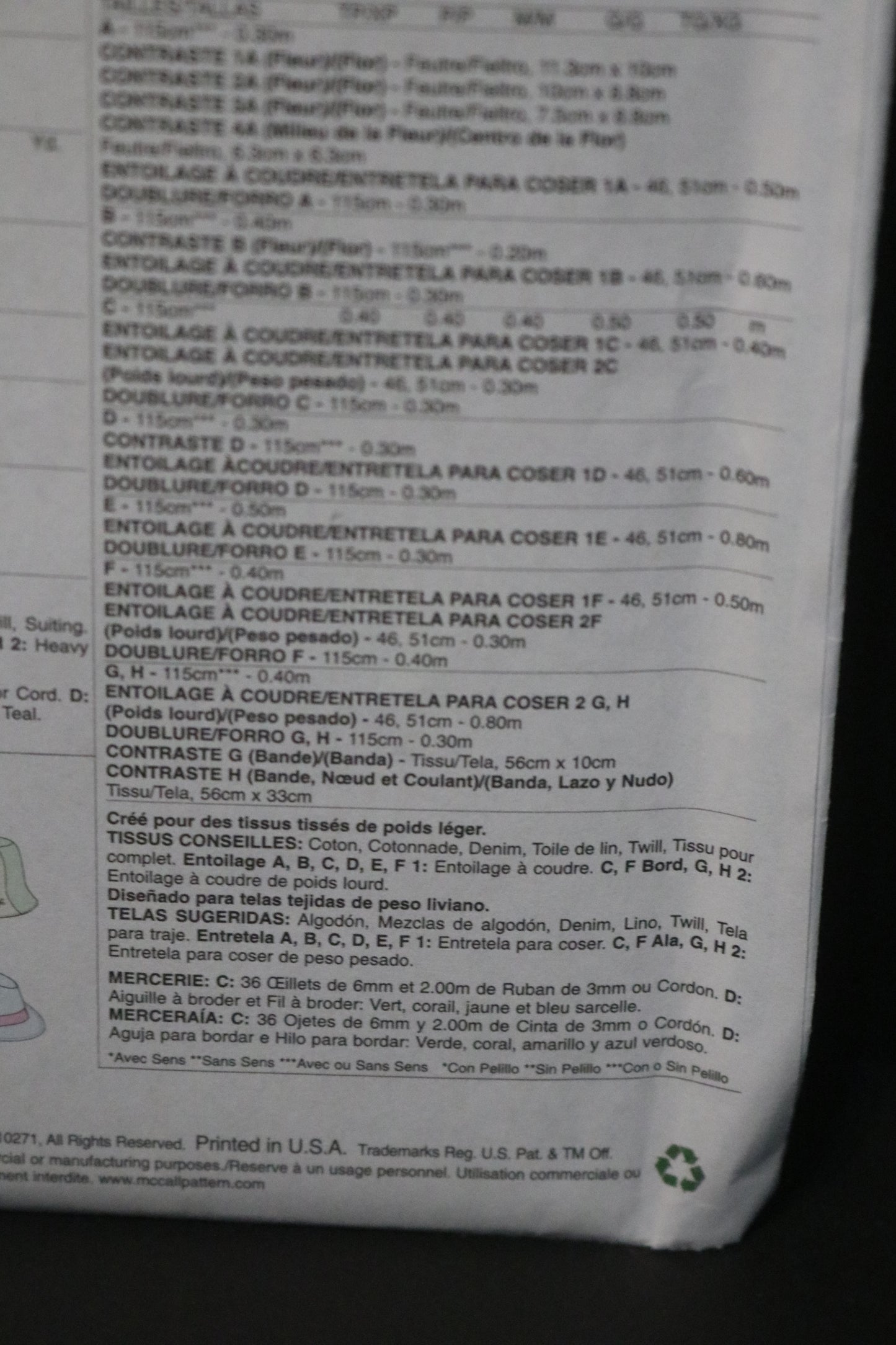 McCalls 6762 Infants / Toddlers Hats Sewing Pattern - UNCUT