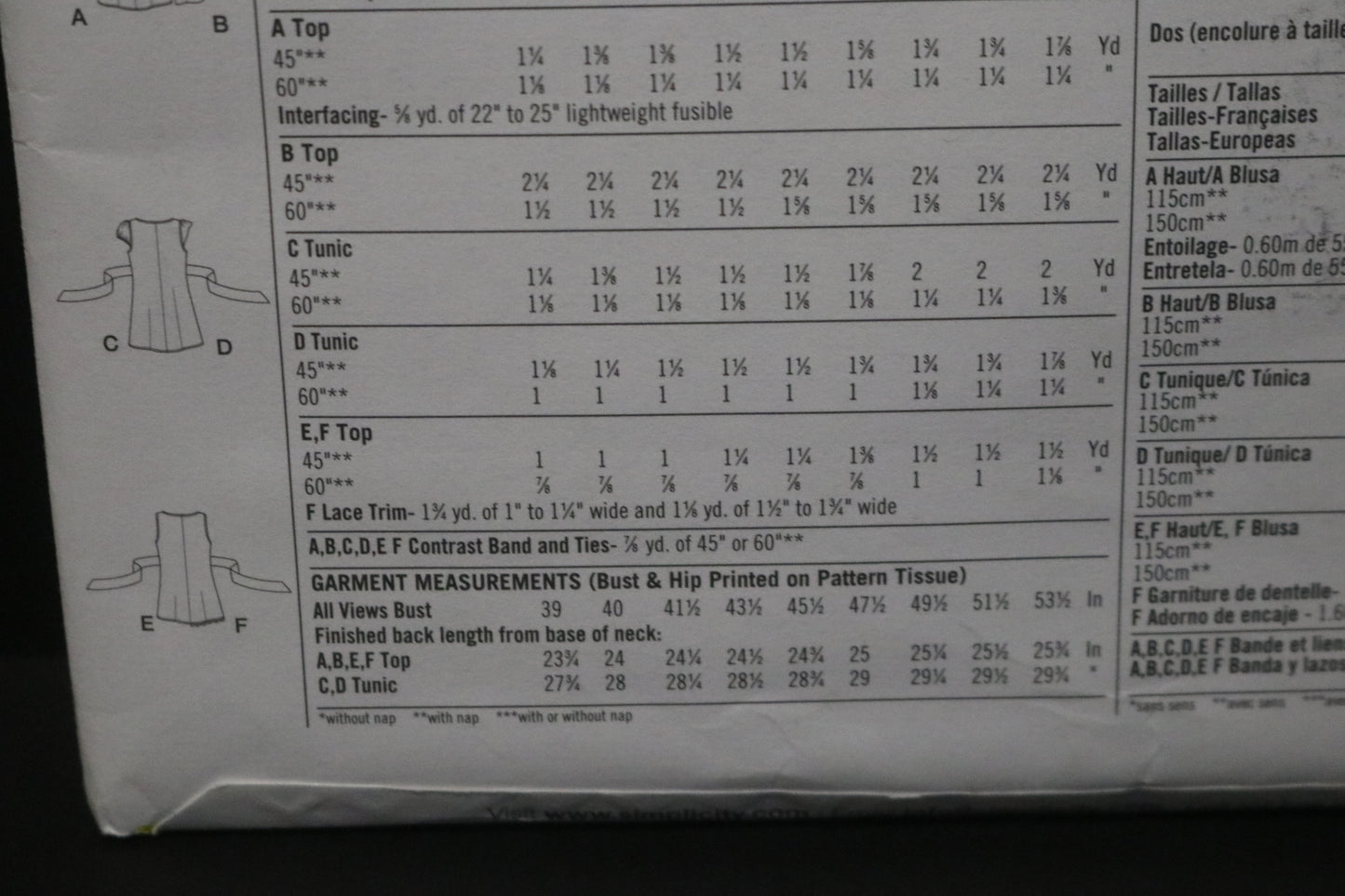 Simplicity 3750 Misses Tunic or Top with Sleeve Variations Sewing Pattern - UNCUT - Size 8 10 12 14 16