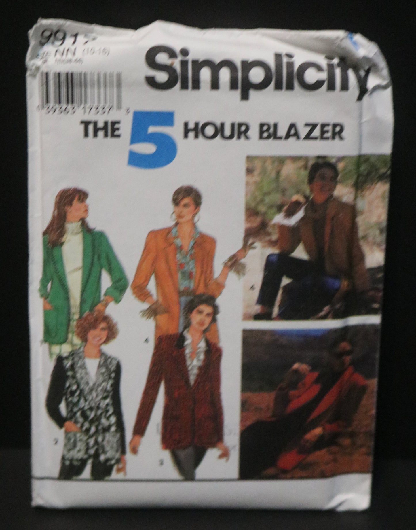 Simplicity 9917 Misses Jacket with Shawl or Notched Collar and optional lining Sewing Pattern UNCUT Size 10 - 16