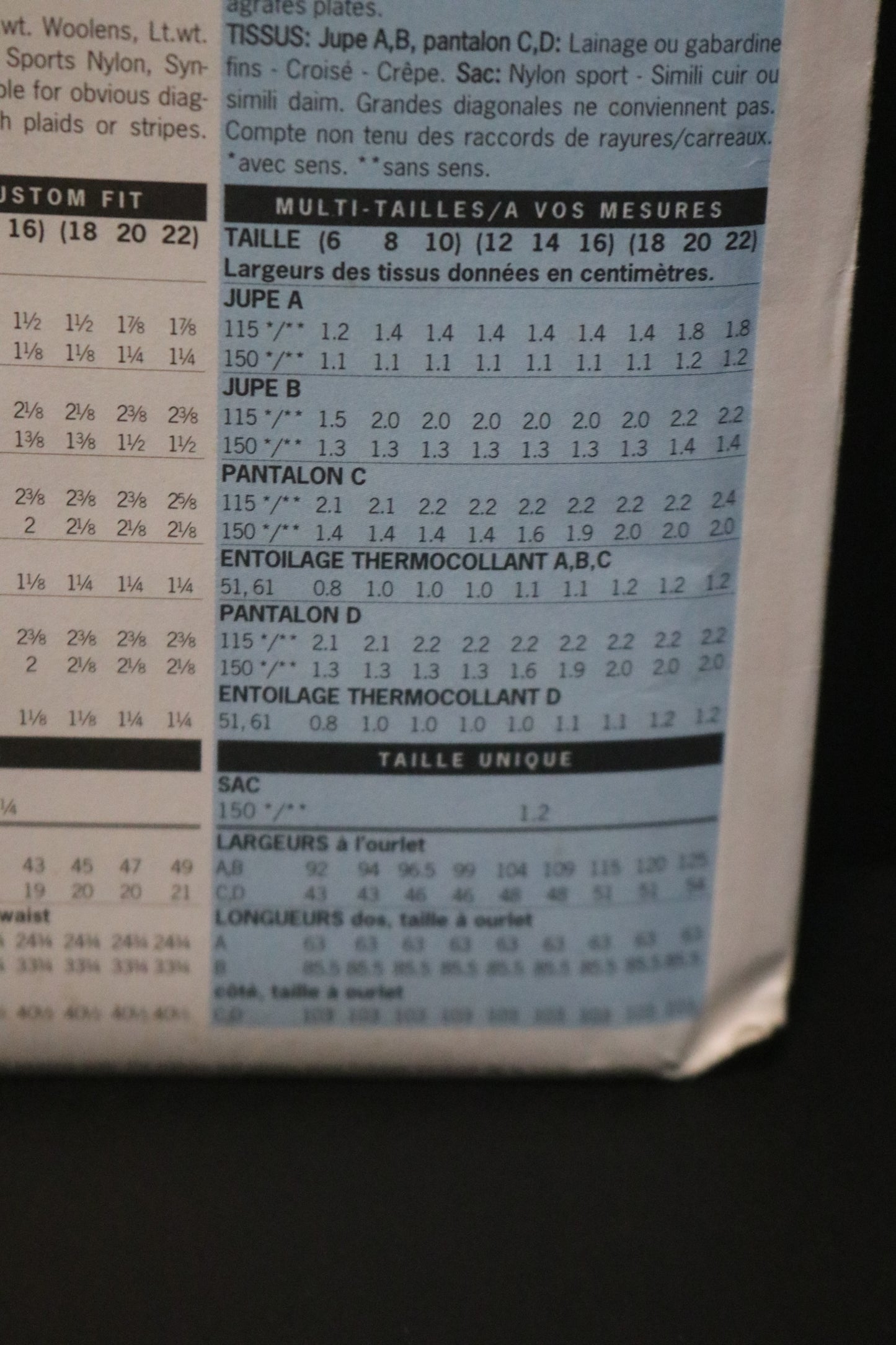 Butterick 6351 Misses Skirt Pants and Bag Sewing Pattern - UNCUT - Size 12 14 16