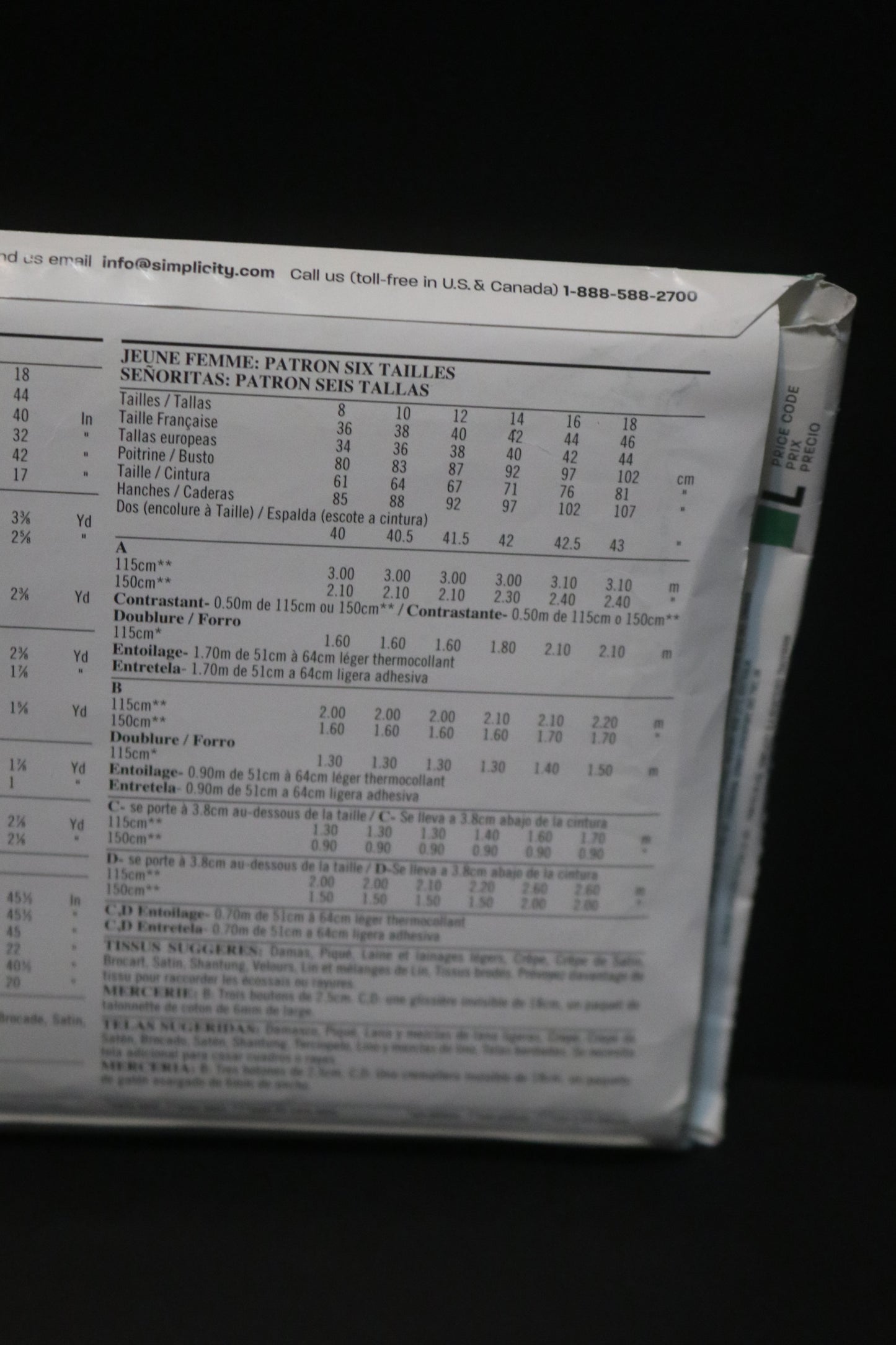 New Look 6855 Misses Skirt, Pants and Lined Coat or Jacket Sewing Pattern UNCUT - Size 8 - 18