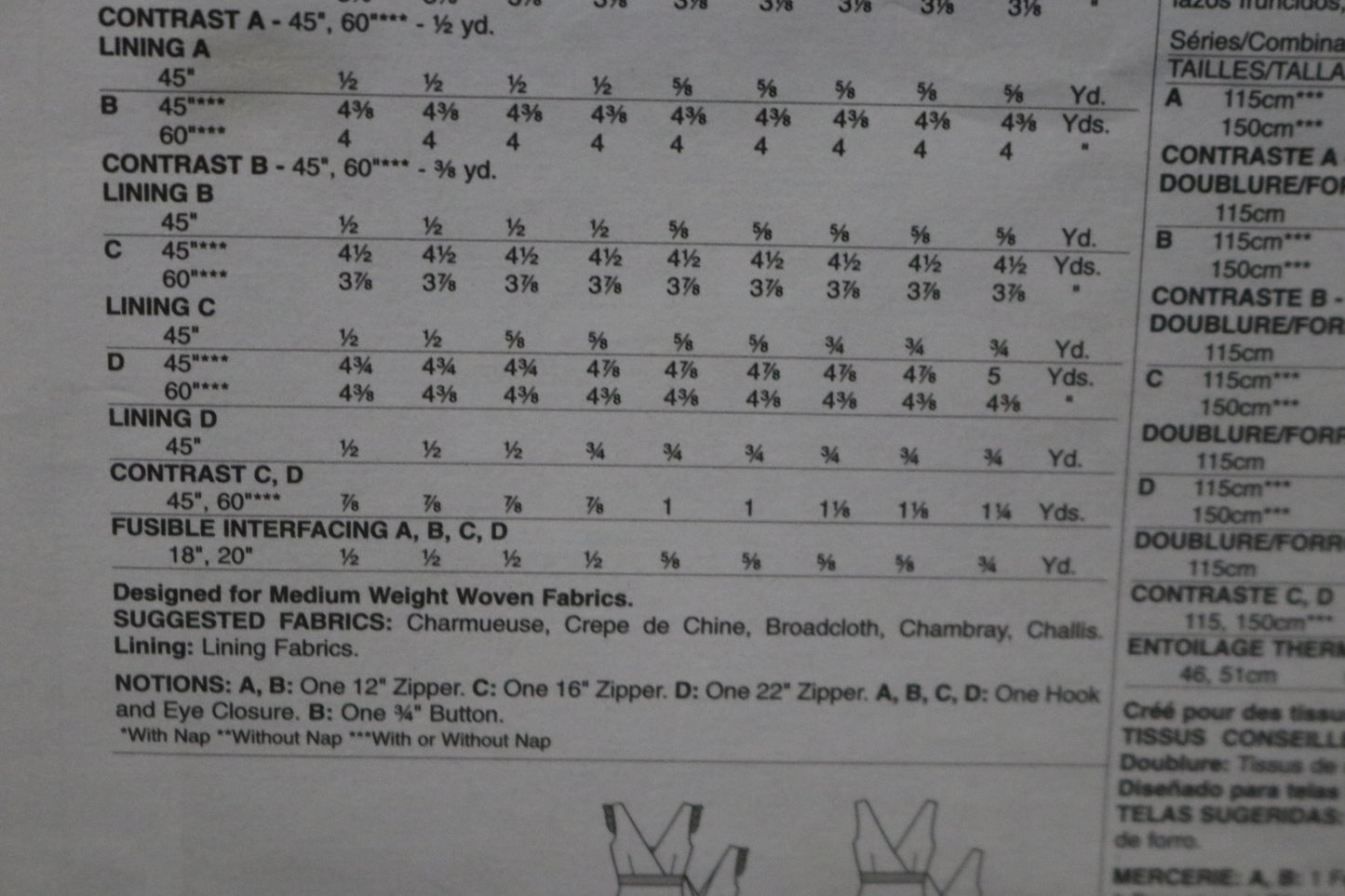 McCalls 6557 Misses / Miss Petite Dresses Sewing Pattern - UNCUT - Size 14 16 18 20 22