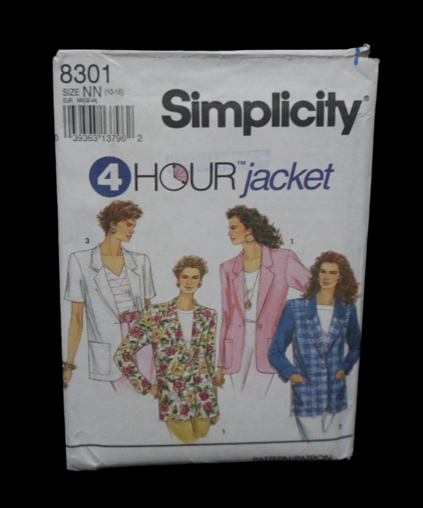 Simplicity 8301 Misses Jacket with optional lining Sewing Pattern - UNCUT - Size 10 - 16