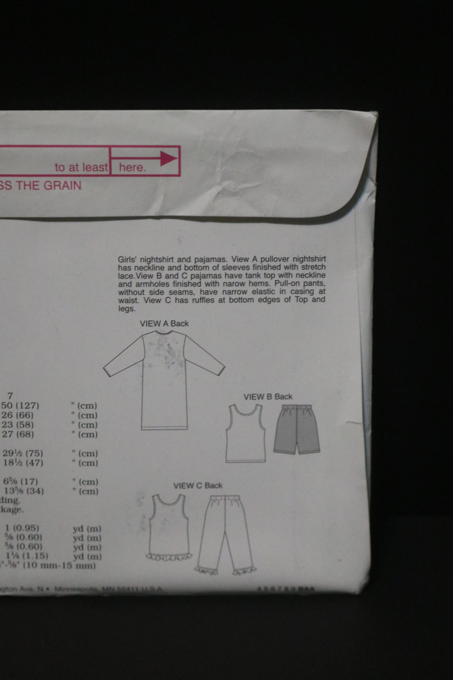 Kwik Sew 3024 Girls Sleepwear Sewing Pattern - UNCUT - Size 4 5 6 7