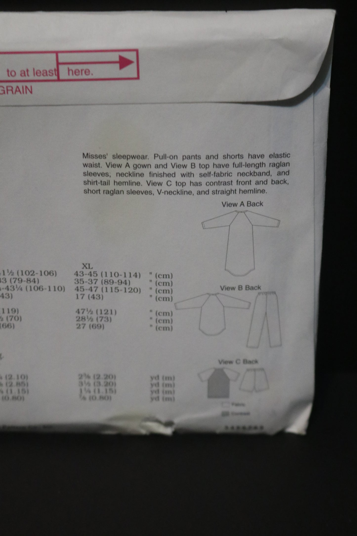 Kwik Sew 3144 Misses Sleepwear Sewing Pattern - UNCUT - Size XS S M L XL