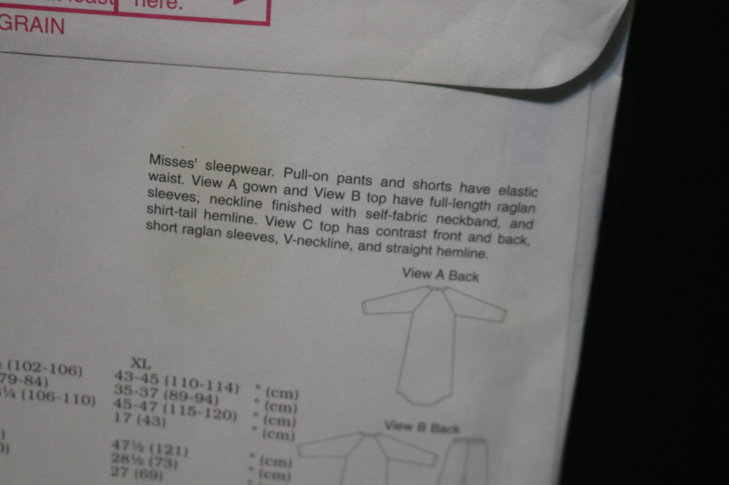 Kwik Sew 3144 Misses Sleepwear Sewing Pattern - UNCUT - Size XS S M L XL