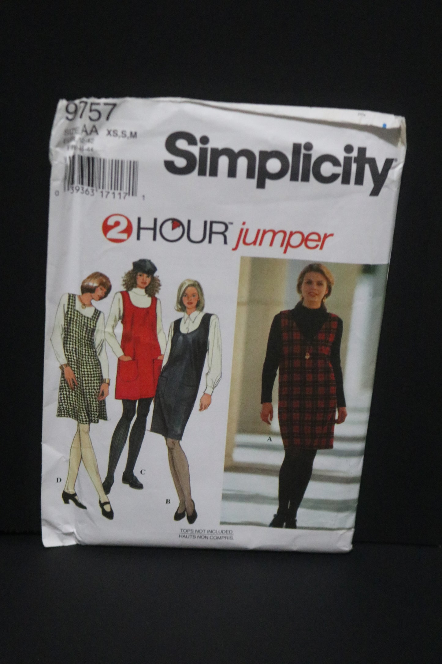 Simplicity 9757 Misses Jumper Sewing Pattern - UNCUT - Size XS S M