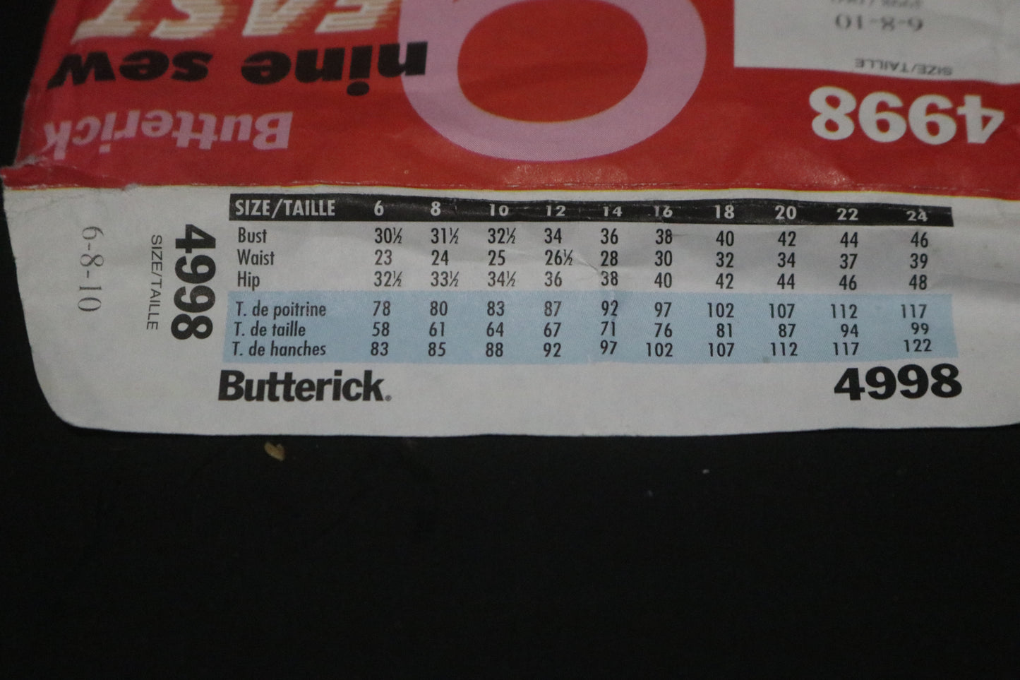 Butterick 4998 Misses / Misses Petite Dress Sewing Pattern - UNCUT - Size 6 8 10