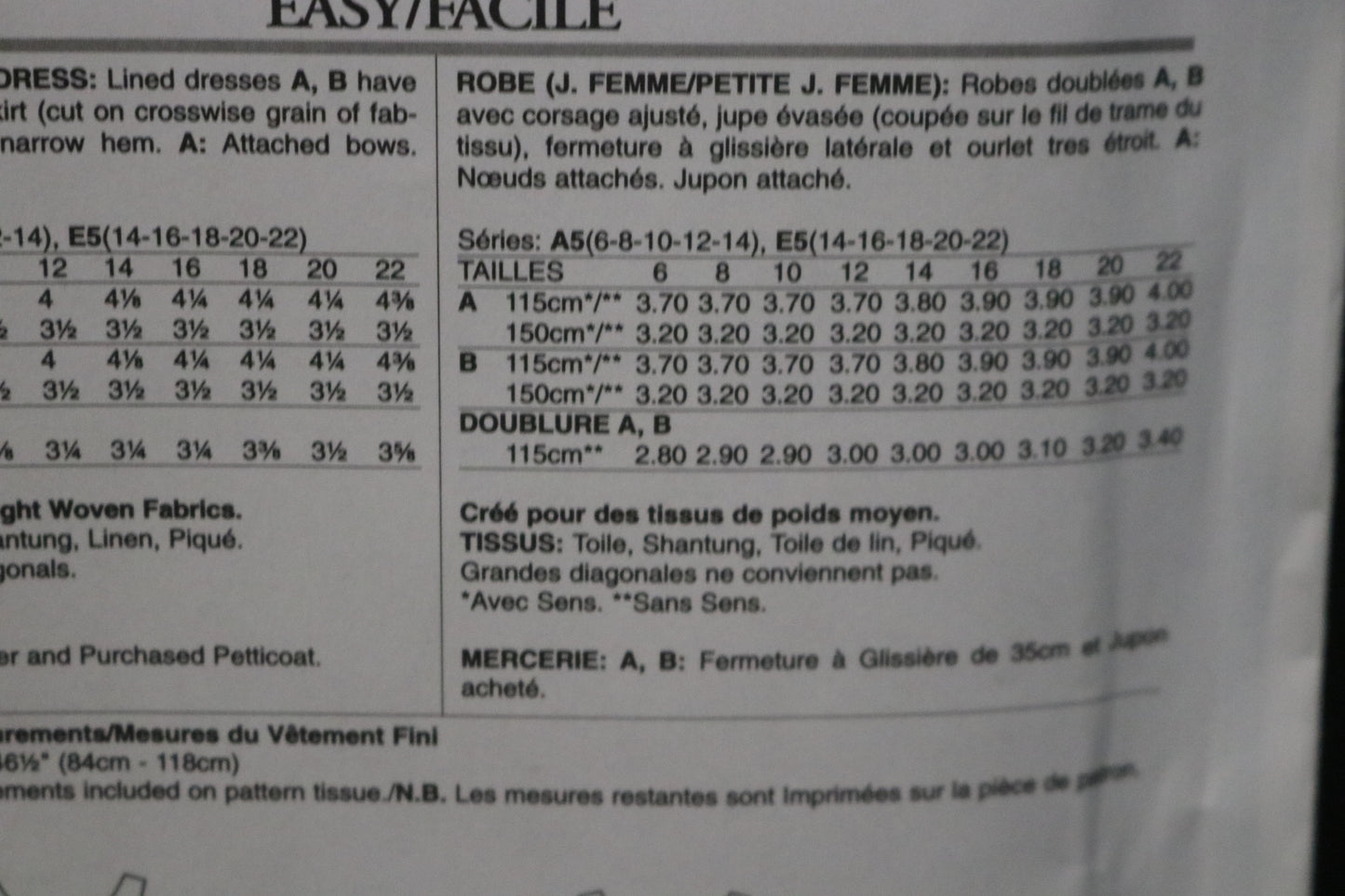 Butterick 5748 Misses / Misses Petite Dress Sewing Pattern UNCUT Size 14 16 18 20 22