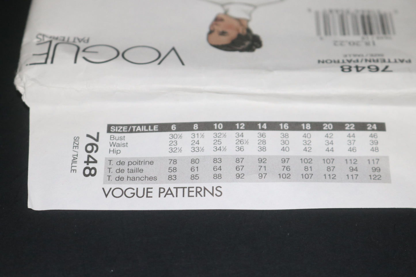 Vogue 7648 Misses Pantskirt Sewing Pattern - UNCUT - Size 18 20 22