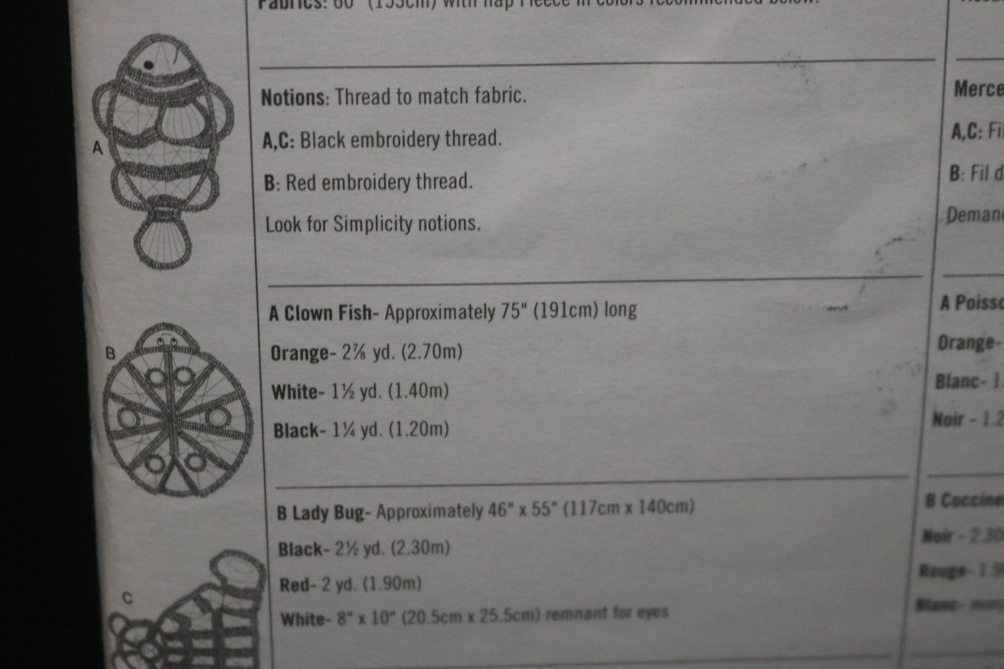 Simplicity 3955  Fleece Throws Sewing Pattern UNCUT