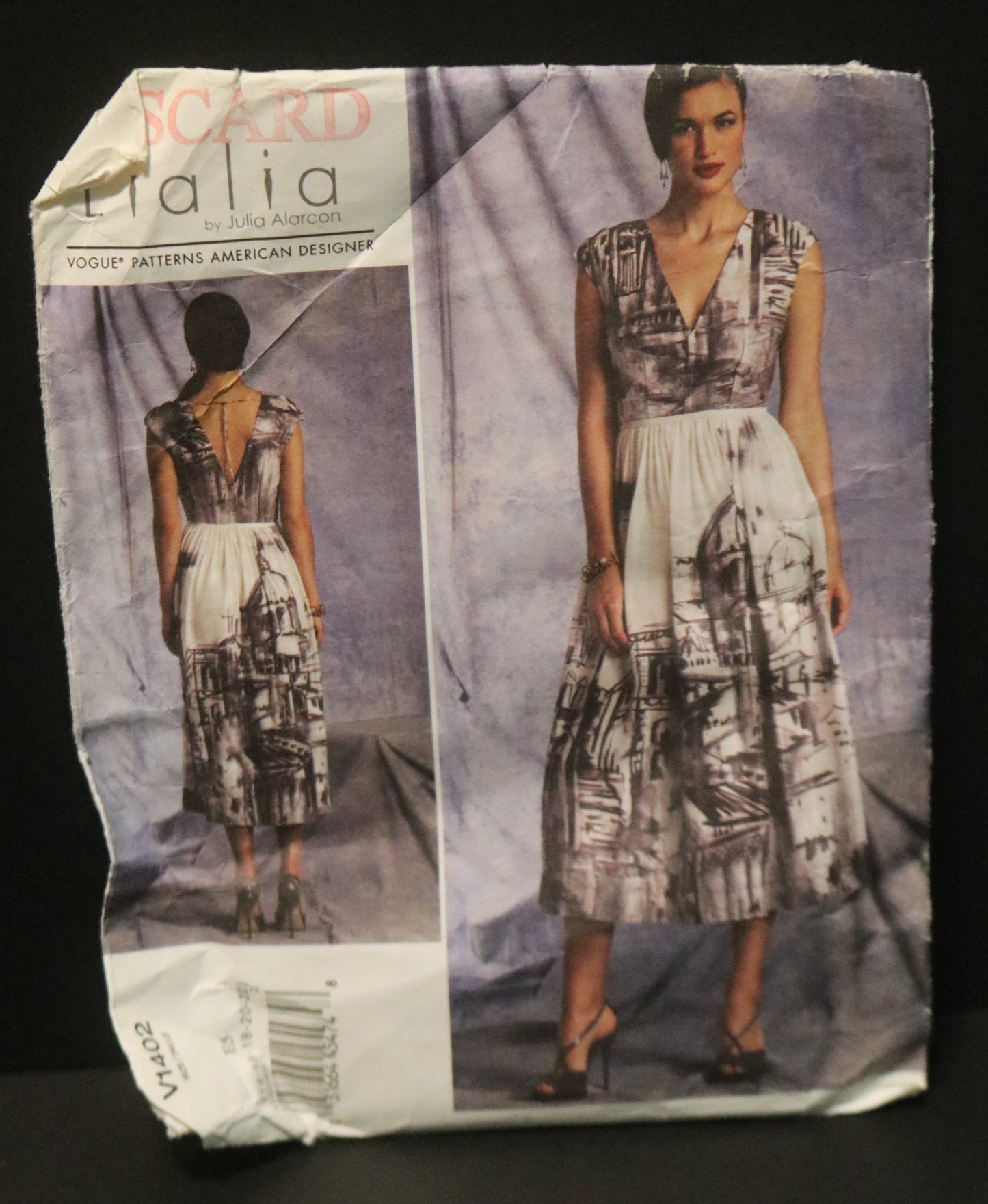 Vogue 1402 Lialia American Designer Misses Dress Sewing Pattern - UNCUT - Size 14 16 18 20 22